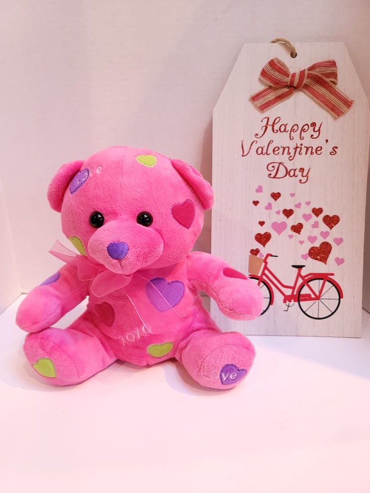 Valentine's Bear And Sign