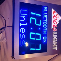 Coors Light Beer Sign