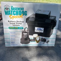 Battery Backup Sump Pump System