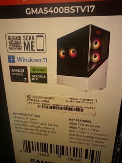 CyberpowerPC Gaming Desktop AMD Ryzen 7 RTX 5060 Ti