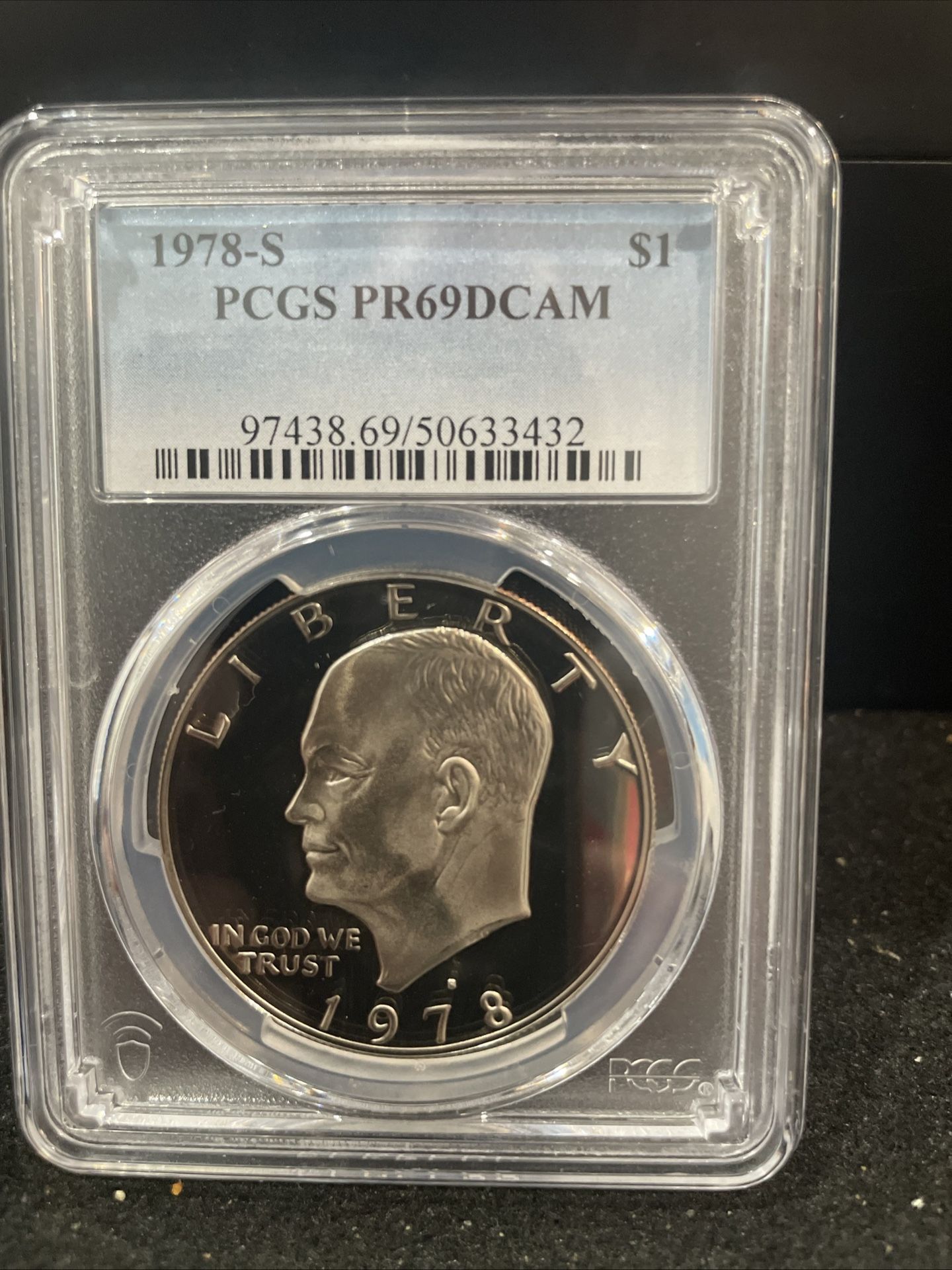 1978 S Gem Proof Eisenhower Dollar Graded At PR69 With A Deep Cameo H-15