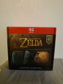 Brand New Nintendo Switch 2 The Legend Of Zelda 40th Anniversary Edition Console