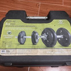 Adjustable Dumbbell Set w/ Case – Great Condition