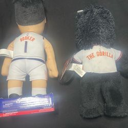 Phoenix suns plushies Devin Booker and the mascot