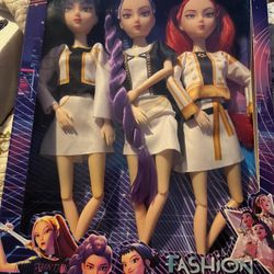 Huntrix K-Pop Demon Hunters – 3-Doll Set!