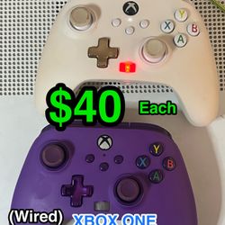 🎮 Xbox One Wired Controller White or Purple • Tested 🎮