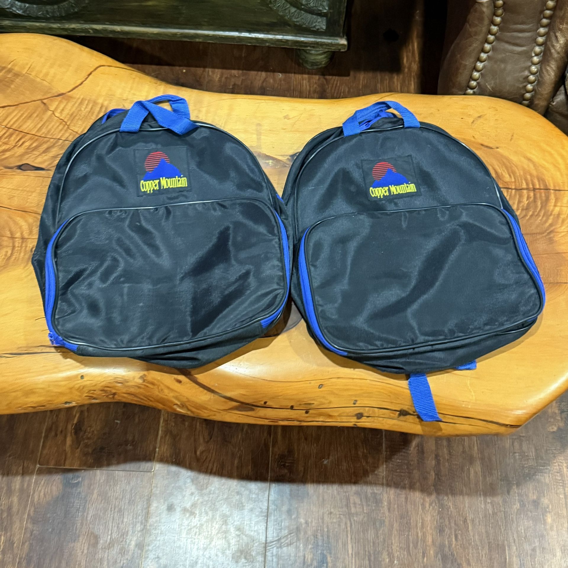 Pair of Copper Mountain Backpack Bags