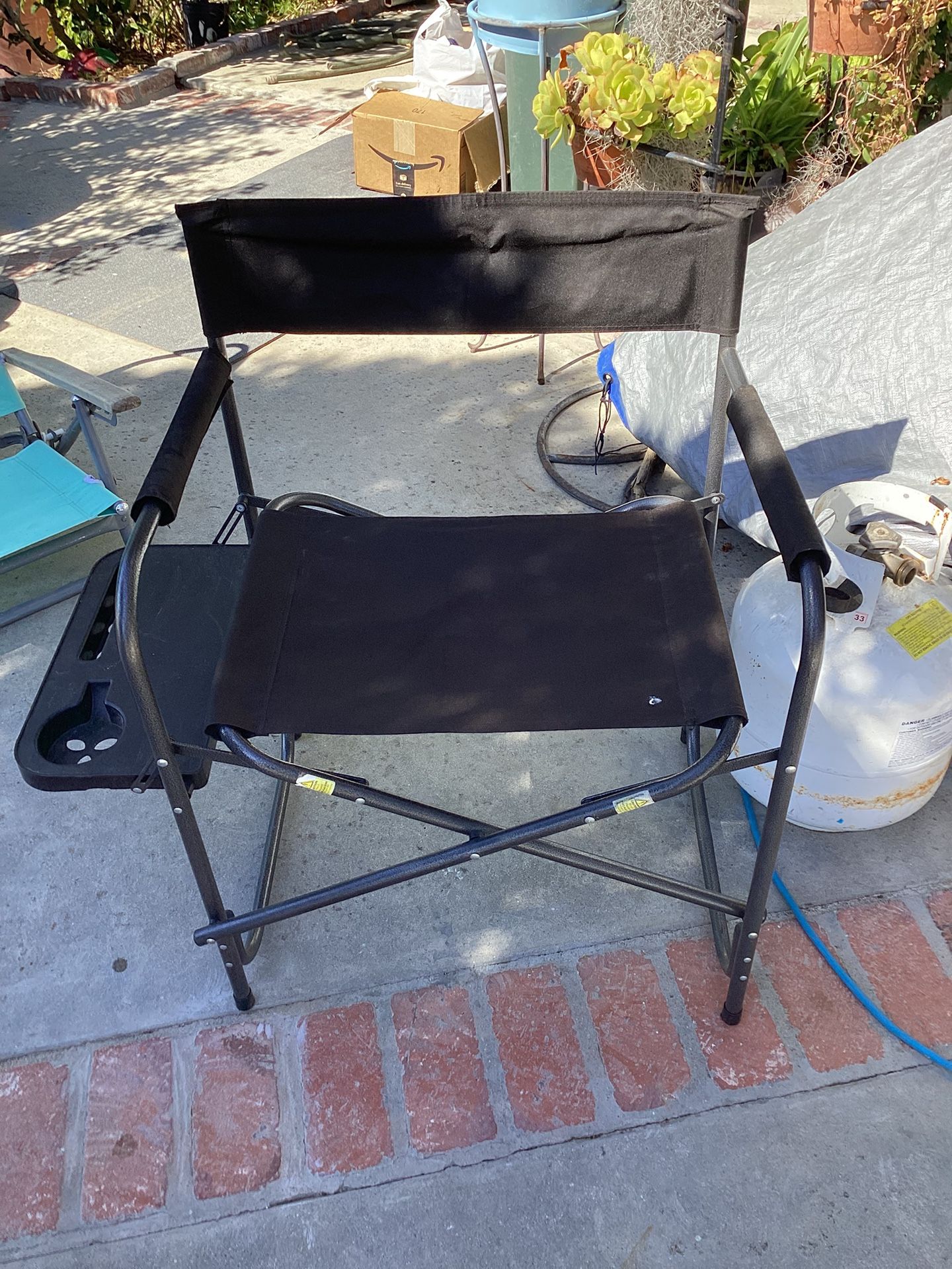 Folding Chair With Side Table