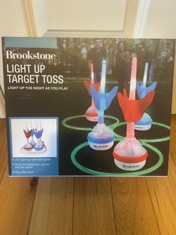 NEVER OPENED - Brookstone Light Up Target Toss Backyard Game