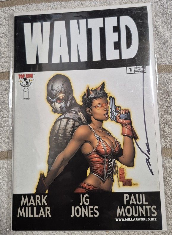 WANTED # 1 SIGNED BY MARC SILVESTRI IMAGE COMICS TOP COW 2003 NM MOVIE