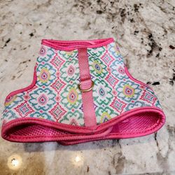 Pink Floral Dog Harness 