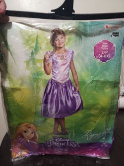 Disney Princess Rapunzel Child Costume Size S/P (4-6X)