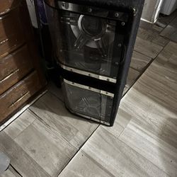 Dual brand subwoofer enclosure — specifically a Dual 12-inch (2x12”) loaded subwoofer box.