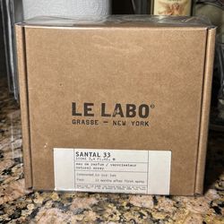 Santal 33 Cologne From Le Labo