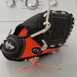 Rawlings PL95DSO Teeball Baseball Glove Orange Youth Right Hand Throw