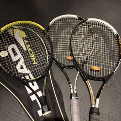 3 Tennis Rackets Fully Working Conditions 