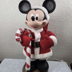 Vintage Mickey Mouse Santa’s Best Christmas Animated Motionette Figure 26"