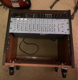 Alesis 12R rack mixer & GPYFGZ vocal processor on rack.