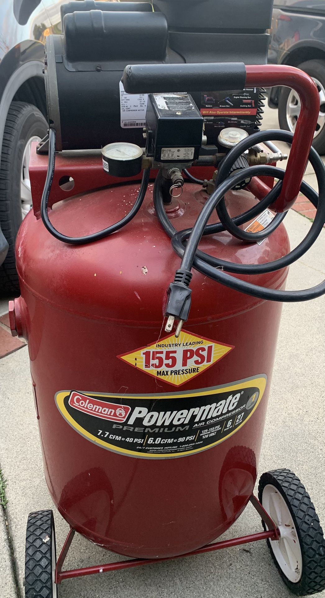 Coleman Powermate 27 Gal. Air Compressor for Sale in Irwindale, CA