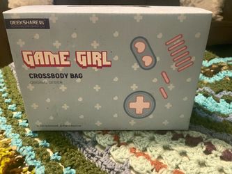 Cute gamer girl cross body purse