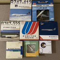 Aircraft models DieCast 1:400 Prices Vary $5-$75. Read Post 