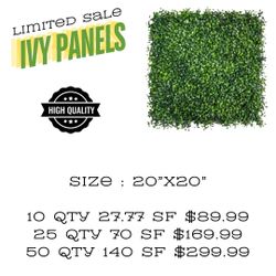 Artificial Ivy Wall Decor Panels 