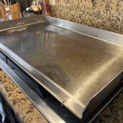 Large Hibachi grill/griddle over the stove 