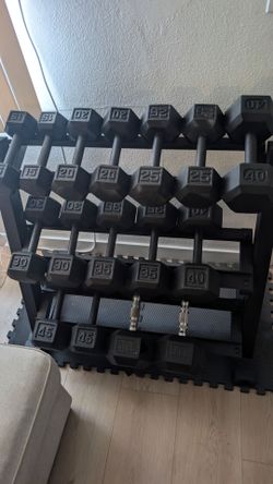 Dumbbells+rack