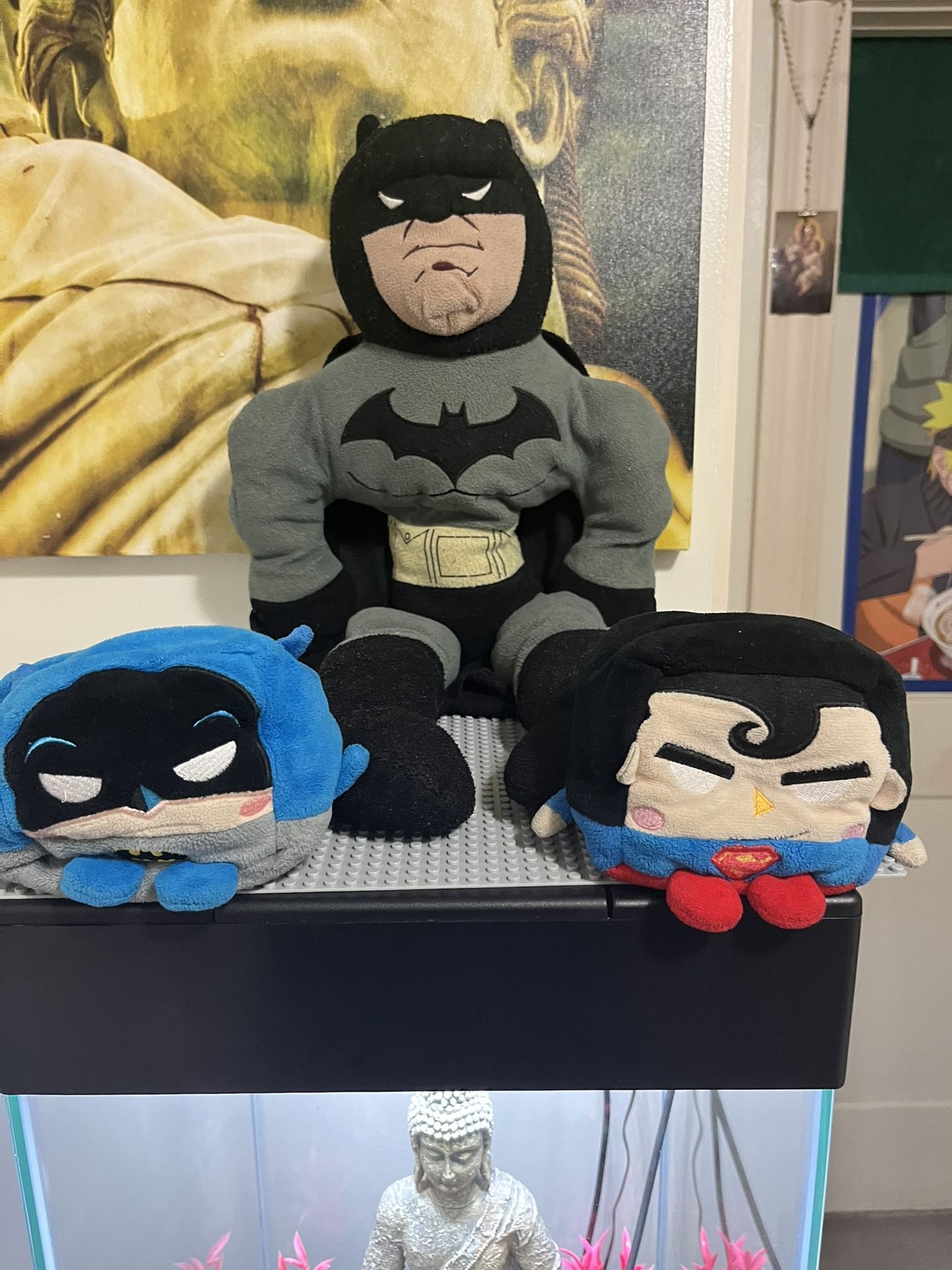 Batman Plush With 2 Mini Cubed Batman Plushies