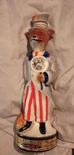 Jim Beam Uncle Sam Fox decanter