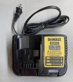 Dewalt GENUINE DCB112 12V-20V MAX Lithium Battery Charger,For Drill,Saw 20 volt