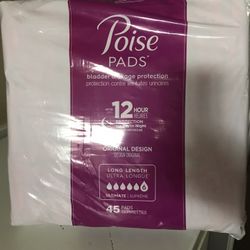 45 Poise Pads Sz 6-