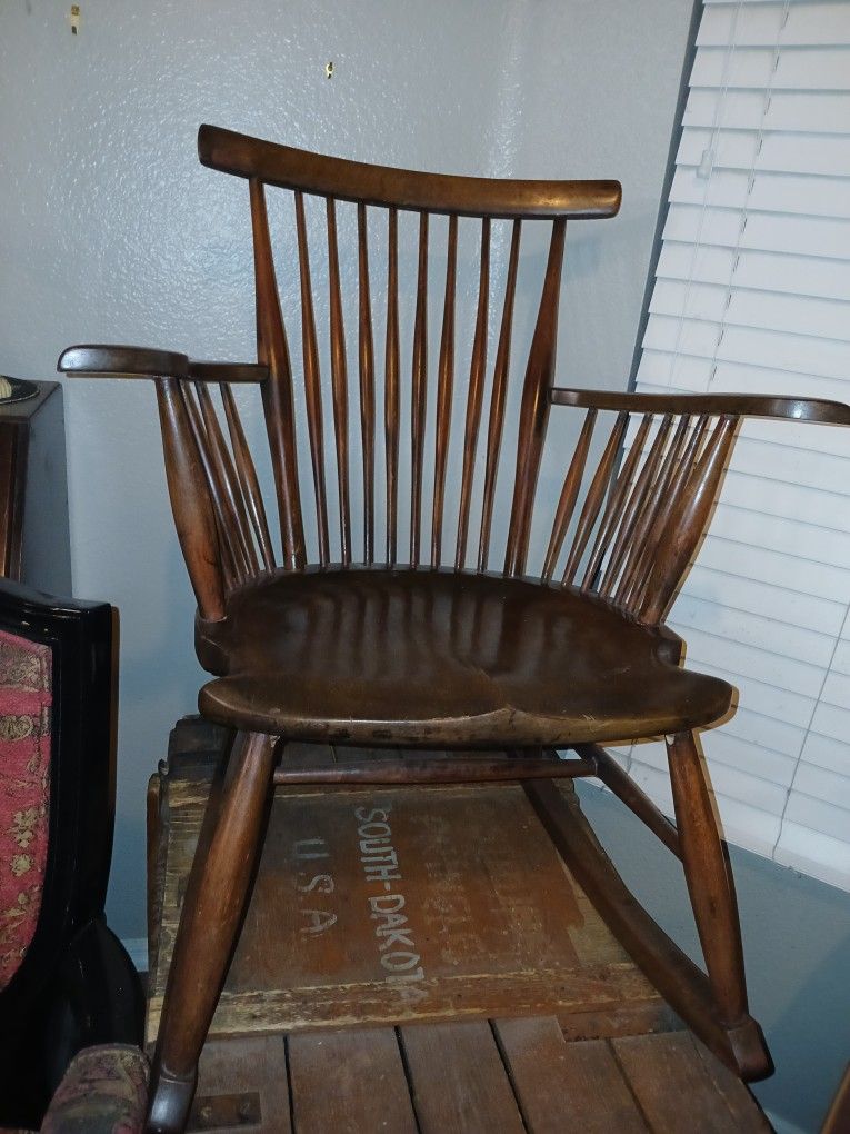 Antique Wooden Rocking Chair