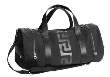Black Duffle Bag Weekender Travel Gym Bag with Shoulder Strap