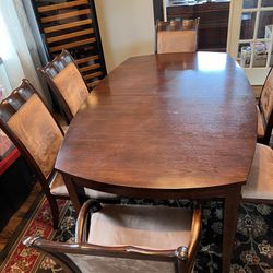 Formal dining table and chairs 