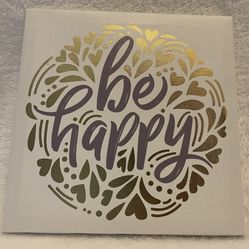 Be Happy Canvas