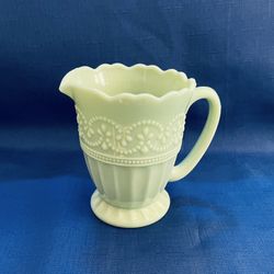 Beautiful Pale Green Jadeite Pioneer Woman Creamer 