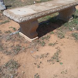 Decorative concrete bench 57 in Long