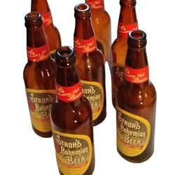 1940s -1950s Vintage Stroh's Bohemian Empty Beer Bottles 