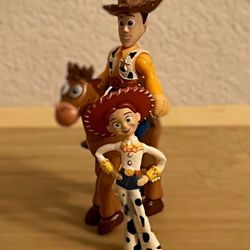 Disney Toy Story figures Jesse woody and bullseye 3”inches tall