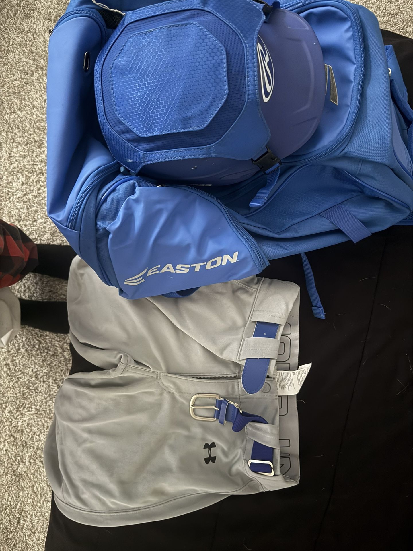 Easton Baseball Bag And Helmet Along With Pants
