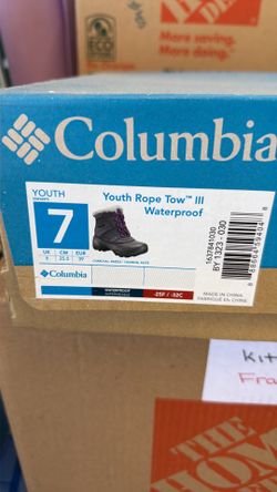 Columbia youth boots size 7