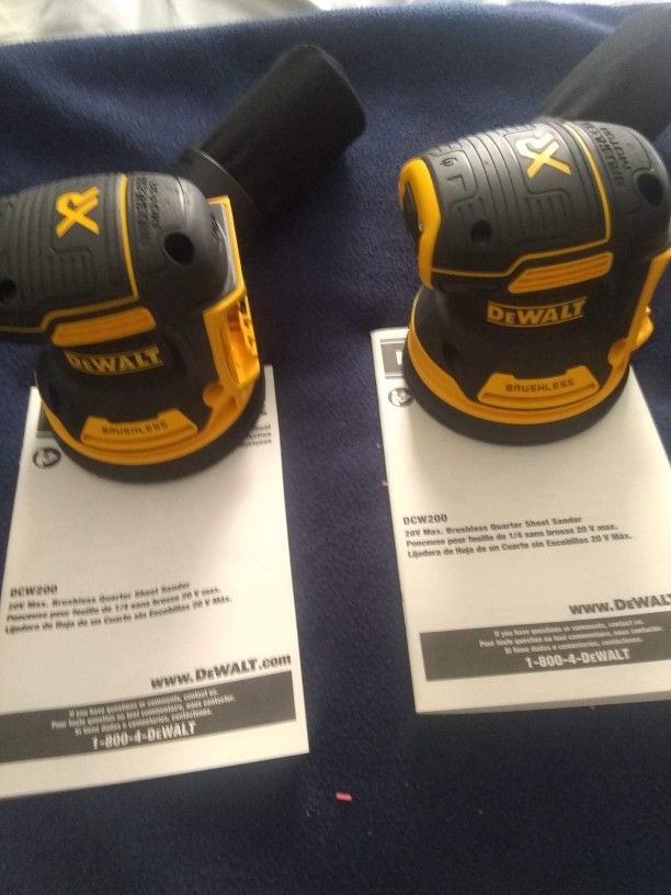 DeWalt XR Brushless Palm Sanders $80 Each