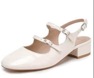 ✨New✨ Size 8.5 ,Mary Jane Pumps, Retro Block Heel, Double Ankle Buckle, Slingback