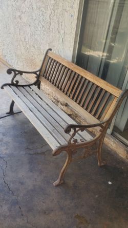 Wooden Sit Down Bench Outdoor