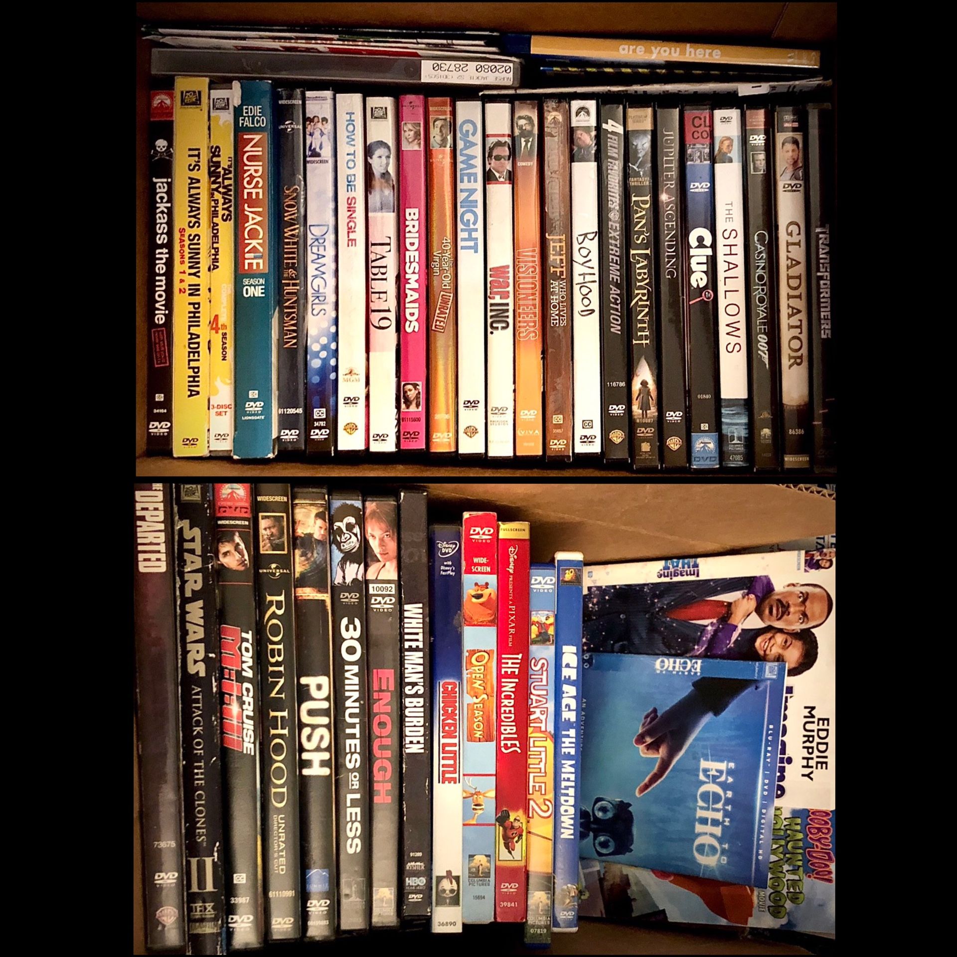 Movie Lot DVDs Blurays 