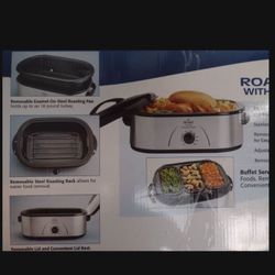 Rival 18 Quart Roaster Oven With Buffet Server. Brand New In Box, Never Been Opened Before  
