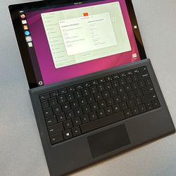 Microsoft Surface Pro running Linux Ubuntu