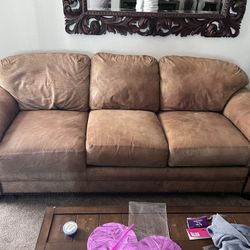 Leather Couch And Chair 