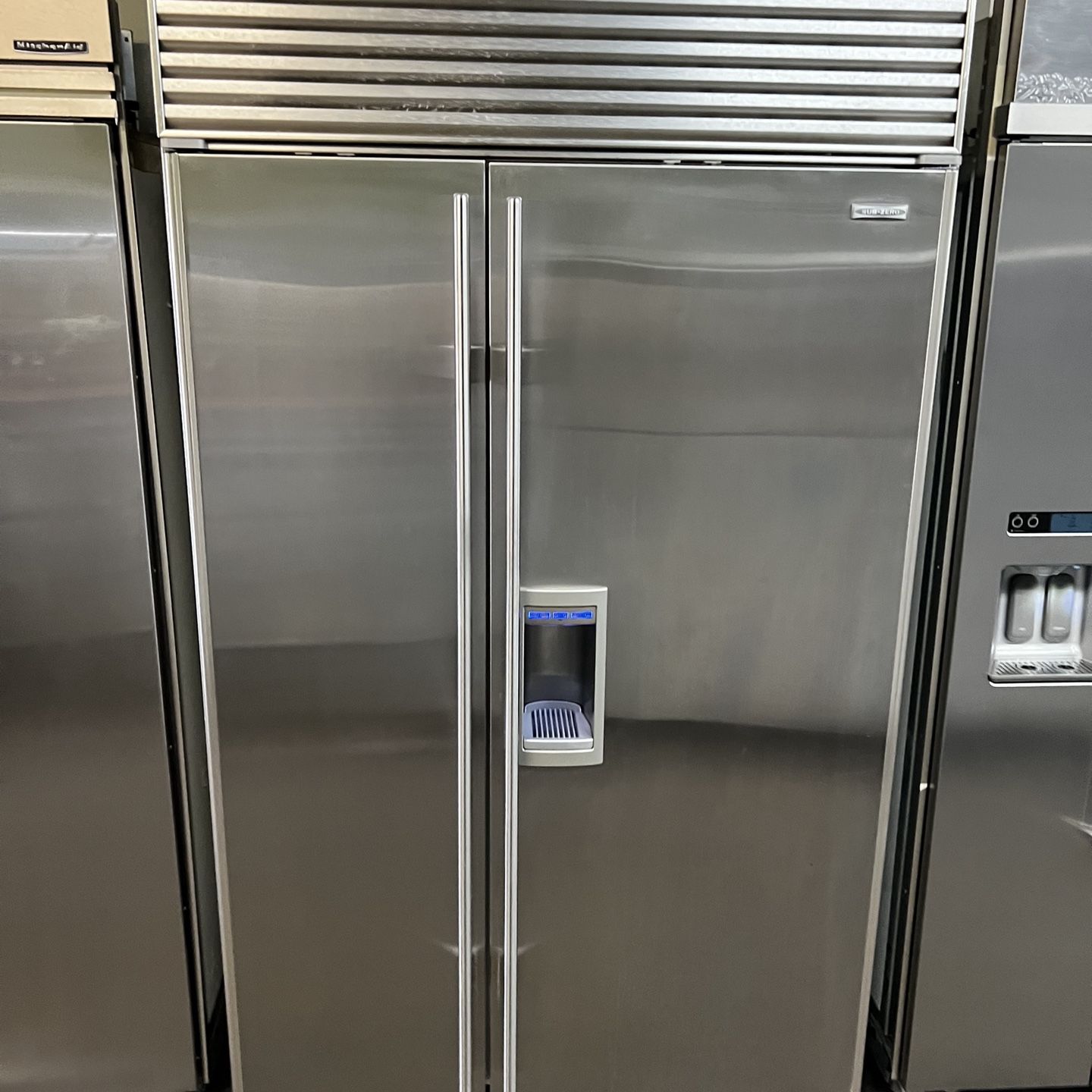 Sub Zero 48”Wide Stainless Steel Built In Side By Side Refrigerator 